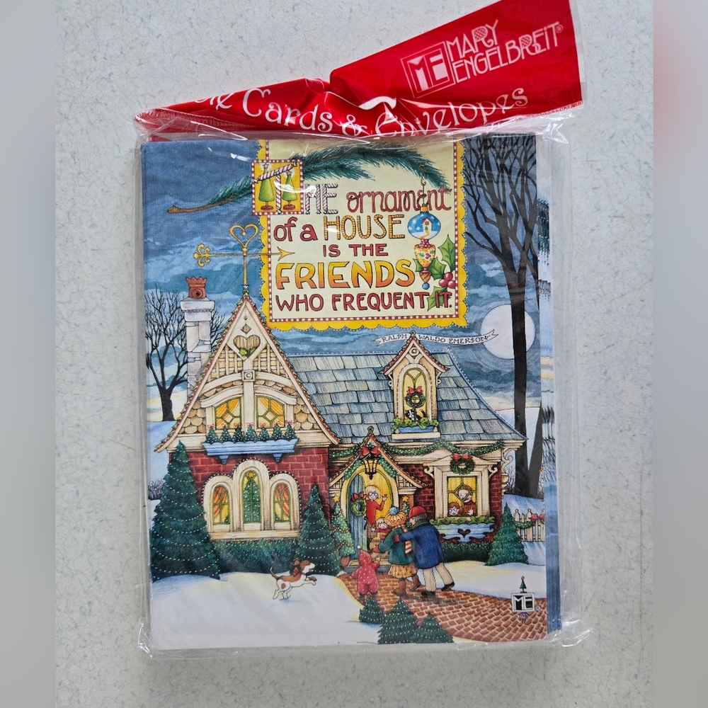 Mary Engelbreit Greeting Card Set NWT Christmas Notecard